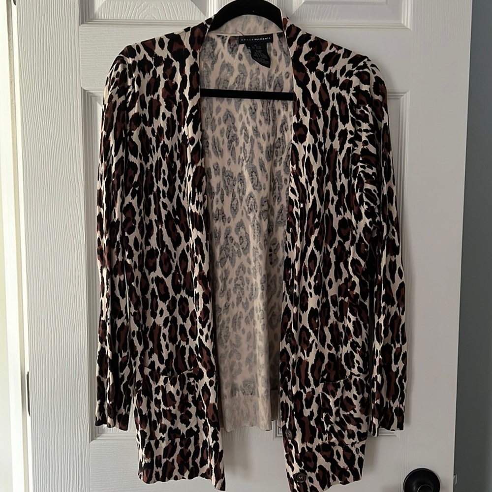 Cheetah Print Cardigan